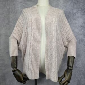 Barefoot Dreams Sweater Womens XXS XS Pink CozyChic Lite Batwing Knit Cardigan